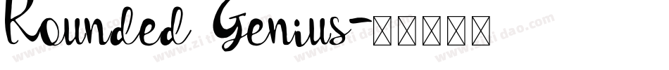 Rounded Genius字体转换